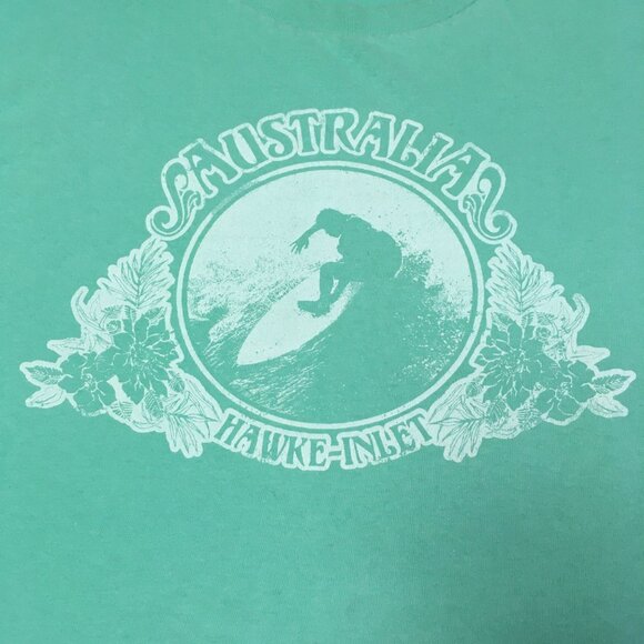 Men's 3XLT lt green Australia Hawke-Inlet surfing short sleeve tee by Old Navy - Picture 2 of 8